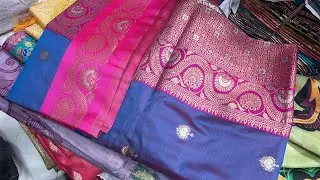 टू टोन लुक में सिल्क साड़ी //  hevy tooton silk saree in surat 