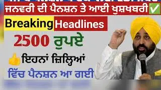 2500 ਪੈਨਸ਼ਨ #2500Pension #pension #bhagwantmann #oldagepension #punjabinews #punjabnaws#punjabpension