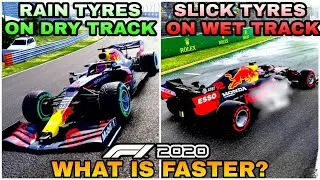 RAIN Tyres on DRY Track - SLICK Tyres on WET Track : What is Faster?