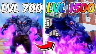 UPEI DO 700 AO 1500 COM A WOLF no BLOX FRUITS!!