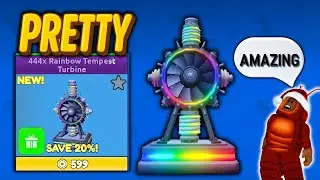 Cool New 444x Rainbow Tempest Turbine! (Fireworks Playground) Roblox.