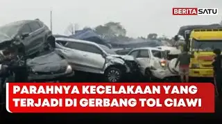 Penampakan Dahsyat & Parahnya Kecelakaan Maut di Gerbang Tol Ciawi Bogor | Beritasatu