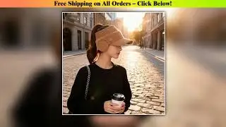 Women's Knit Beanie Hat with Lining,Acrylic Material,Flat Top Design,Breathable Beret Hats for