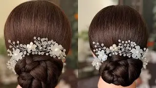 5 Minute Easy and Trending Bun Hairstyle #tutorial #weddinghairstyles #easyhairstyles #quickhair