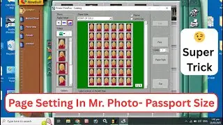 Mr Photo Passport Size Setting 4x6| Mr Photo Page Setting| #mrphoto Page Set Passport size