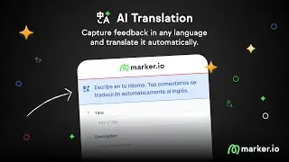 AI Translation: Let reporters write feedback in any language