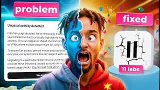 11labs Problem Solved (Unlimited AI VOICE) | Elevenlabs Unusual Activity Detected