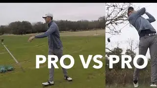 FOLLOWING TOUR PROS HOLE BY HOLE (pro golf vlog)