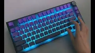 #Type Beneath at Violet Dawn 🌄💜 #fyp #mechanicrralkeyboard #Gradient #keyboard #mk870 #purple #asmr