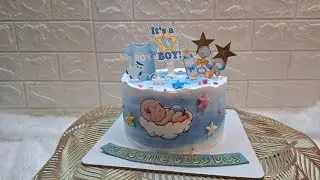Welcome baby boy theme cake.#viralvideo #cake 