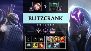 Blitzcrank Support vs Pyke - NA Master Patch 25.17