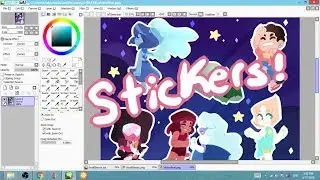Steven Universe Sticker Sheet Speedpaint