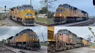 Railfanning Houston ft SP AC44, Flagless 70M, ACe T4 leader, BNSF AC44 leader & more!!!!