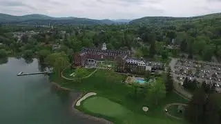 Drone Footage from Wedding at Otesaga Resort, Cooperstown