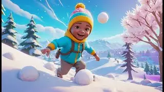 Fortnite Baby Hid Inside a Giant Snowball | Nursery Rhymes for Kids & Baby Songs