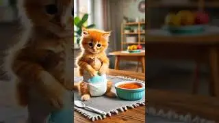 🔥🐱 The Flaming Diaper Chronicles: A Kitten's Fiery Adventure 🩲✨#animation #cattales #catfunny #fun