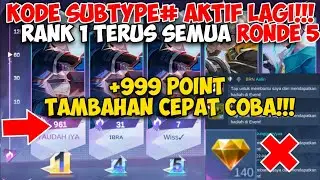 BUG KODE CHAT GLOBAL EVENT PROMO DIAMOND 2022 ML RONDE 5 ! BUG CARA RANK 1 EVENT 515 CARNIVAL PARTY