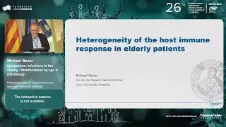 Infections in the elderly &mdash; Stratification by age is not enough
