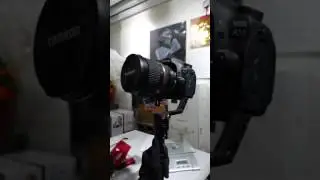 zhiyun crane ＋Canon 80D + Tamron 24-70/2.8 Weight: 1.5KG 智雲雲鶴