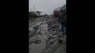 Atal Tunnel Road Blocked Due to Flash Floods #atultunnel #manali #himachal #flood #trending #viral