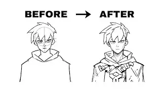 Anime Style Character Sketch | Procreate Drawing Tutorial