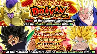 NEW YEARS STEP-UP SUMMONS! DOKKANFEST + CARNIVAL ROTATIONS FOR OP SKILL ORBS! | #DOKKANBATTLE