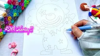 🐱&zwj;🐉 TIKTIK DIY ✨ ASMR Coloring a Cute Flower Sun 😍🤳 Viber & Satisfying Video