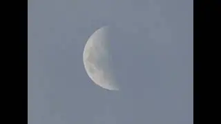 Luna por la tarde con Panasonic Lumix FZ70 