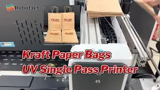 Kraft Paper Bags UV Single Pass Printer