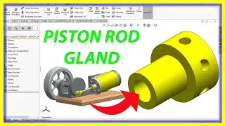 Make Piston Rod Gland In Solidworks | Steam Engine |