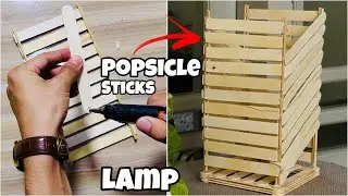 DIY Ice Cream Stick Lamp | How to Make Night Lamp at Home!
