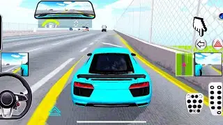 New Blue Ferrari For Parking - 3d Driving Class android game || Car Game #gameplay #cargame