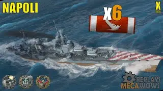 Cruiser Napoli 6 Kills & 163k Damage | World of Warships Gameplay
