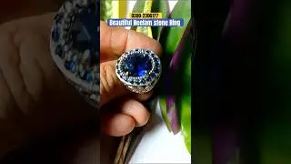 Beautiful neelam stone ring | 0300-2306177 #neelam #neelamstone #gemstone #crystals