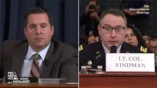 WATCH: Alexander Vindman refuses to give information that could identify Trump whistleblower