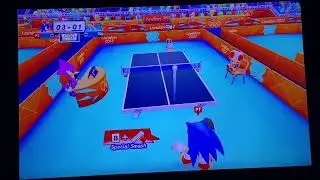 Mario & Sonic London 2012 Table Tennis (Sonic vs Dry Bones)