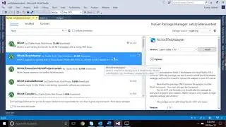 Selenium Part # 1   Setup Webdriver in visual studio with Nuget package