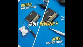 Cleaning the VAULT Pro Tools vs  Baby Wipes!