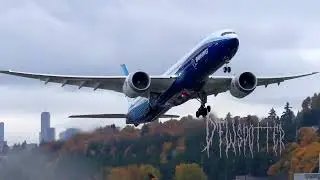 Boeing 777-9 taking of from boeing factory#777# 