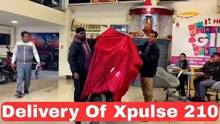 Taking Delivery Of My New Bike Xpulse 210 adventure bike delivery