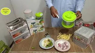 Chips cutter & Hand chopper Live Demo By Click 2 Cart