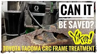 Toyota 4Runner/Tacoma CRC Frame Rust treatment!! (Undercoating the Inside) Must Watch!!