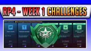 Rocket Pass 4 WEEK 1 CHALLENGES (Mudcat Battle-Car/Calculated) Rocket League Showcase