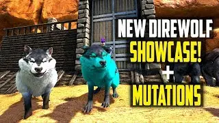 DIREWOLF TLC UPDATE SHOWCASE! NEW DIREWOLF MODEL MUTATIONS AND BREEDING PEN! Ark Survival Evolved