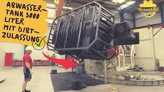 Herstellung einer Abwassertank 3000 Liter mit DIBT-Zulassung - Rotation