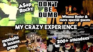 I MET A$AP ROCKY AT A HOUSE PARTY!! (ROBLOX CONCERT Experience)🔥🔥