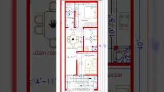 15'*40' 2 Bedroom House Plan | 600 Sq Ft House Plan | 15x40 House Plan | Kailash Civil Engineer