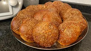 Krachel -  Krichlat Marokkanische Anis Sesam Brötchen schnell und einfach Rezept