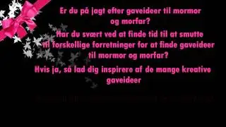 Gaveideer til mormor/morfar