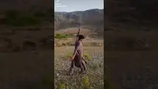 ak47 firing in one hand #gun #shooting #ak47firing #russian #onehandchallenge